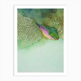 Sea Slug Storybook Watercolour Art Print