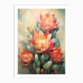 Cactus Painting Acanthocalycium Cactus 6 Art Print