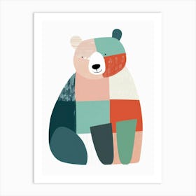 Bear In A Square Art Print