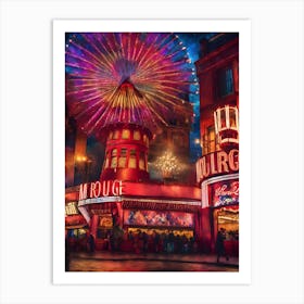 Paris At Night 1 Art Print