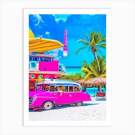 Isla Mujeres Mexico Pop Art Photography Tropical Destination Art Print