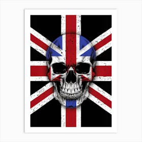 British Skull Art Print