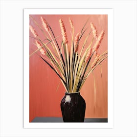 Bouquet Of Japanese Blood Grass Flowers, Autumn Fall Florals Painting 2 Art Print