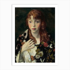 Moody Young Woman Art Print