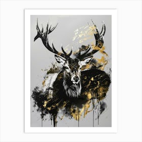 Deer Canvas Print 10 Art Print