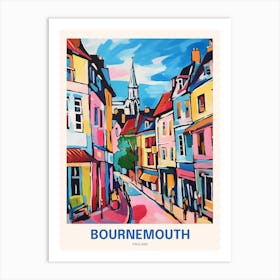 Bournemouth England 4 Uk Travel Poster Art Print