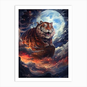 Tiger In The Sky 1 Art Print