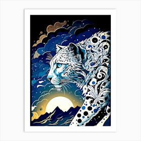 Snow Leopard 1 Art Print