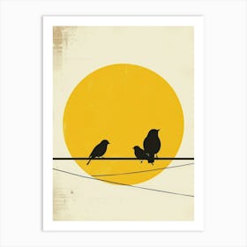 Birds On A Wire 5 Art Print