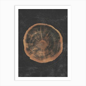 Tree Stump Print Art Print