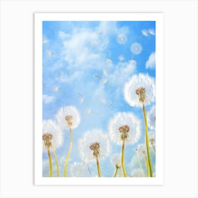 Dandelion In The Wind 2 Art Print