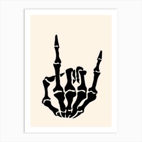 Skeleton Hand 1 Art Print