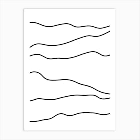 Wavy Lines 4 Art Print