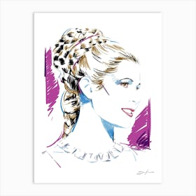 Princess Leia - Retro 80s Style Art Print