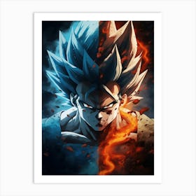 Dragon Ball Z Wallpaper 26 Art Print