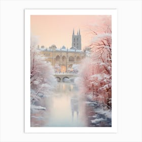 Dreamy Winter Painting Bath United Kingdom 3 Art Print