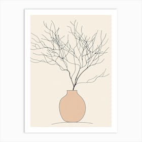 Tree In A Vase 1 Art Print