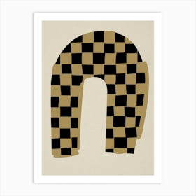 Checkered Form Art Print