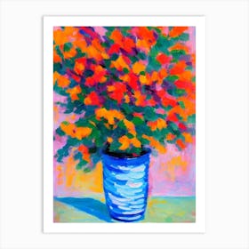 Birthday Flowers Matisse Inspired Flower Art Print