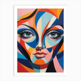 Abstract Face Art Print