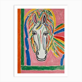 Horse Head Style Henri Matisse Art Print