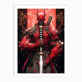 Demon Samurai Art Print