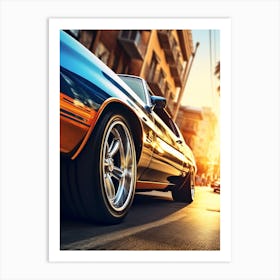 American Muscle Car In The City 018 Art Print