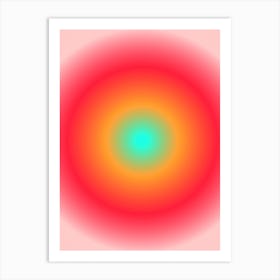 Red, Yellow And Blue Gradient 1 Art Print