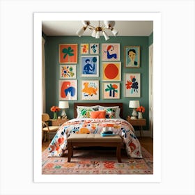 Colorful Bedroom 1 Art Print