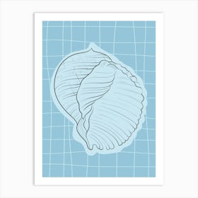 Seashells Scandinavian Abstract Art Print