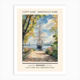 Cutty Sark (Greenwich Park) London Parks Garden 4 Art Print