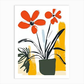 Flowers In A Pot Art Print