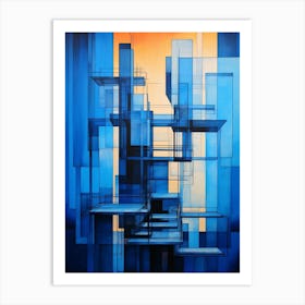 Abstract Geometric Architecture 10 Art Print