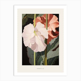 Flower Illustration Amaryllis 3 Poster Art Print