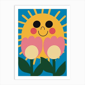 Sunshine And Tulips Art Print