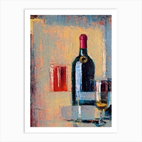 Crémant 1 Oil Painting Cocktail Poster Art Print