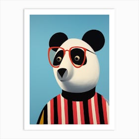 Little Panda 1 Wearing Sunglasses Art Print