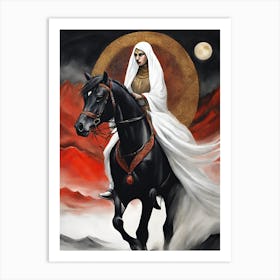 Sultana On Horseback Art Print