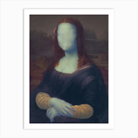 Questions #6 Mona Lisa Art Print