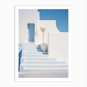 Santorini Blue Door 1 Art Print