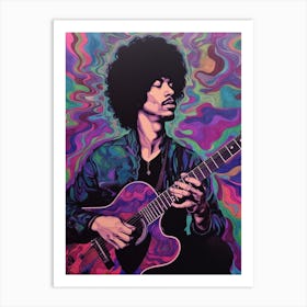 Jimi Hendrix Purple Haze 9 Art Print