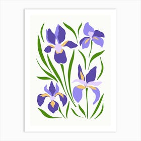 Purple Iris Art Print