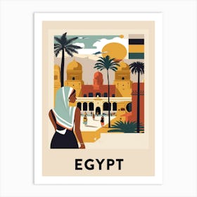 Egypt 4 Vintage Travel Poster Art Print
