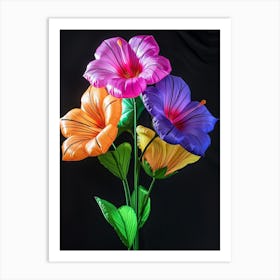 Bright Inflatable Flowers Petunia 1 Art Print