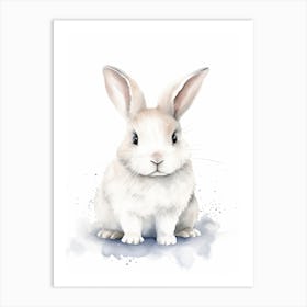 Baby Bunny Watercolour Nursery 8 Art Print