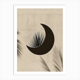 Crescent And Palm Tree Art Print