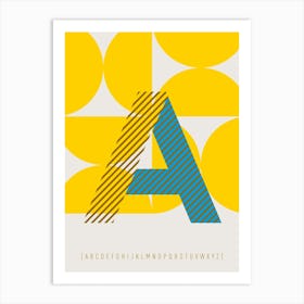 A Typeface Alphabet Art Print