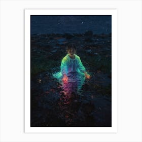 Child In The Water Art Print