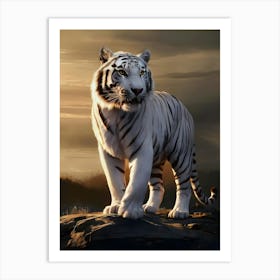 White Tiger 2 Art Print