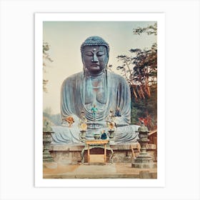 The Bronze Buddha At Kamakura, Ogawa Kazumasa Art Print